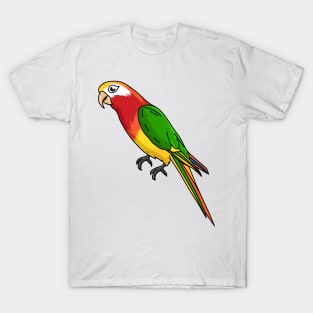 Cute happy parrot cartoon illustration T-Shirt